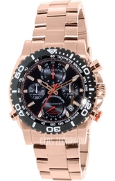Bulova Czarny/Stal w kolorze różowego złota Ø47.5 mm 98B213
