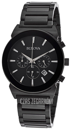 Bulova Czarny/Stal Ø40 mm 98B215