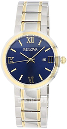 Bulova Classic Niebieski/Stal w odcieniu złota Ø40 mm 98B283