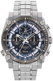 Bulova Precisionist Czarny/Stal Ø46.5 mm 98B316
