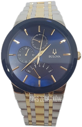 Bulova Niebieski/Stal w odcieniu złota Ø42 mm 98C132