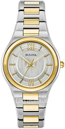 Bulova Biały/Stal w odcieniu złota Ø30 mm 98L238