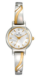 Bulova Diamond Srebrny/Stal w odcieniu złota Ø23 mm 98P132