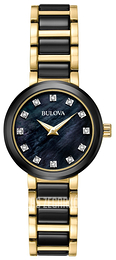 Bulova Czarny/Stal w odcieniu złota Ø28 mm 98P159
