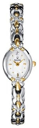 Bulova Diamond Biały/Stal w odcieniu złota Ø17 mm 98P38