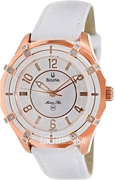 Bulova Marine Star Biały/Skóra Ø36 mm 98R150