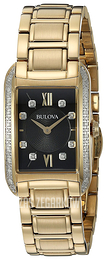 Bulova Czarny/Stal w odcieniu złota 98R228