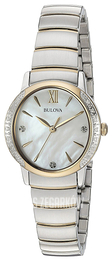 Bulova Diamond Biały/Stal w odcieniu złota Ø20 mm 98R231