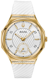 Bulova Diamond Biały/Guma Ø40.5 mm 98R237