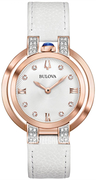 Bulova Diamond Biały/Skóra Ø35 mm 98R243