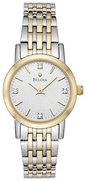 Bulova Diamond Srebrny/Stal w odcieniu złota Ø27 mm 98S115