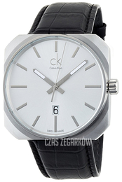Calvin Klein Dress Srebrny/Skóra 42x42 mm K1R21120