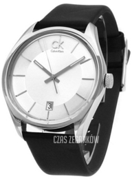 Calvin Klein Masculine Srebrny/Skóra Ø42 mm K2H21120