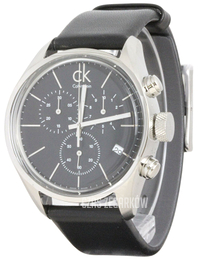 Calvin Klein Masculine Czarny/Skóra Ø42 mm K2H27102