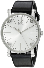 Calvin Klein Cogent Srebrny/Skóra Ø36 mm K3B231C6