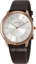 Calvin Klein Srebrny/Skóra Ø40 mm K3M216G6