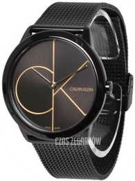 Calvin Klein Minimal Czarny/Stal Ø35 mm K3M224X1