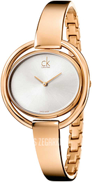 Calvin Klein Impetuous Biały/Stal w kolorze różowego złota Ø40 mm K4F2N616