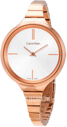 Calvin Klein Lively Srebrny/Stal w kolorze różowego złota Ø34 mm K4U23626