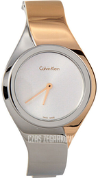 Calvin Klein Senses Srebrny/Stal w kolorze różowego złota Ø32 mm K5N2M1Z6