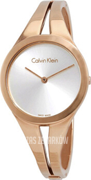 Calvin Klein Biały/Stal w kolorze różowego złota Ø28 mm K7W2M616