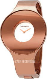 Calvin Klein CK Biały/Stal w kolorze różowego złota Ø38 mm K8C2M616