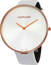Calvin Klein Full Moon Srebrny/Skóra Ø42 mm K8Y236L6