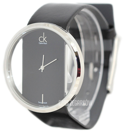 Calvin Klein Glam Czarny/Skóra Ø42 mm K9423107
