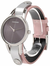 Calvin Klein Szary/Skóra Ø32 mm K9D231ZZ