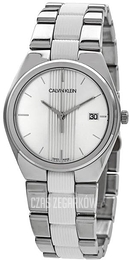 Calvin Klein Srebrny/Guma Ø34 mm K9E231K6
