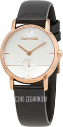 Calvin Klein Established Srebrny/Skóra Ø32 mm K9H2Y6C6