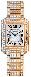 Cartier Tank Anglaise Srebrny/18 karatowe różowe złoto HPI00558