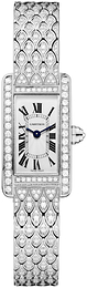 Cartier Tank Americaine Srebrny/18 karatowe białe złoto HPI00724