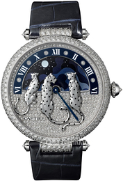 Cartier Reves De Pantheres Niebieski/Skóra Ø42.75 mm HPI00930