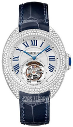 Cartier Cle de Cartier Srebrny/Skóra Ø35 mm HPI00933