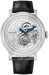Cartier Rotonde De Cartier Zestaw diamentów/Skóra Ø48 mm HPI00943