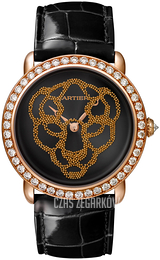 Cartier Revelation of Panther Czarny/Skóra Ø37 mm HPI01259