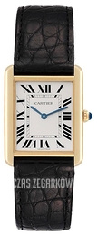 Cartier Tank Solo Srebrny/Skóra 34.8x27.4 mm W1018855