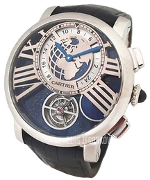 Cartier Rotonde De Cartier Niebieski/Skóra Ø47 mm W1556222
