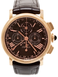 Cartier Rotonde De Cartier Brązowy/Skóra Ø42 mm W1556225