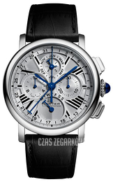 Cartier Rotonde De Cartier Srebrny/Skóra Ø42 mm W1556226