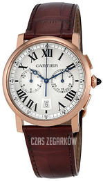 Cartier Rotonde De Cartier Srebrny/Skóra Ø40 mm W1556238