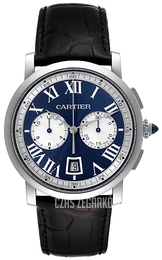 Cartier Rotonde de Cartier Niebieski/Skóra Ø40 mm W1556239
