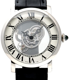 Cartier Rotonde De Cartier Srebrny/Skóra Ø43.5 mm W1556249