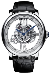 Cartier Rotonde De Cartier Srebrny/Skóra Ø47 mm W1556250