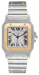 Cartier Santos de Cartier Srebrny/Stal 45x32 mm W20099C4
