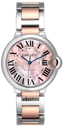 Cartier Ballon Blue Różowy/18 karatowe różowe złoto Ø36 mm W2BB0011