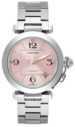 Cartier Pasha Różowy/Stal Ø35 mm W31075M7