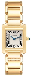 Cartier Tank Francaise Small Srebrny/18 karatowe żółte złoto 25.35x20.3 mm W50002N2