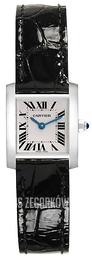 Cartier Tank Francaise Srebrny/Skóra 25x20 mm W5001256